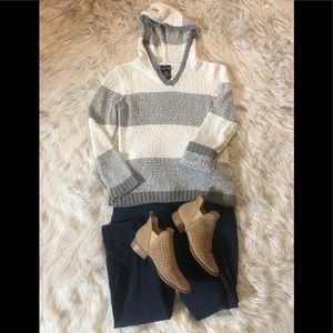 Knit Hooded Sweater